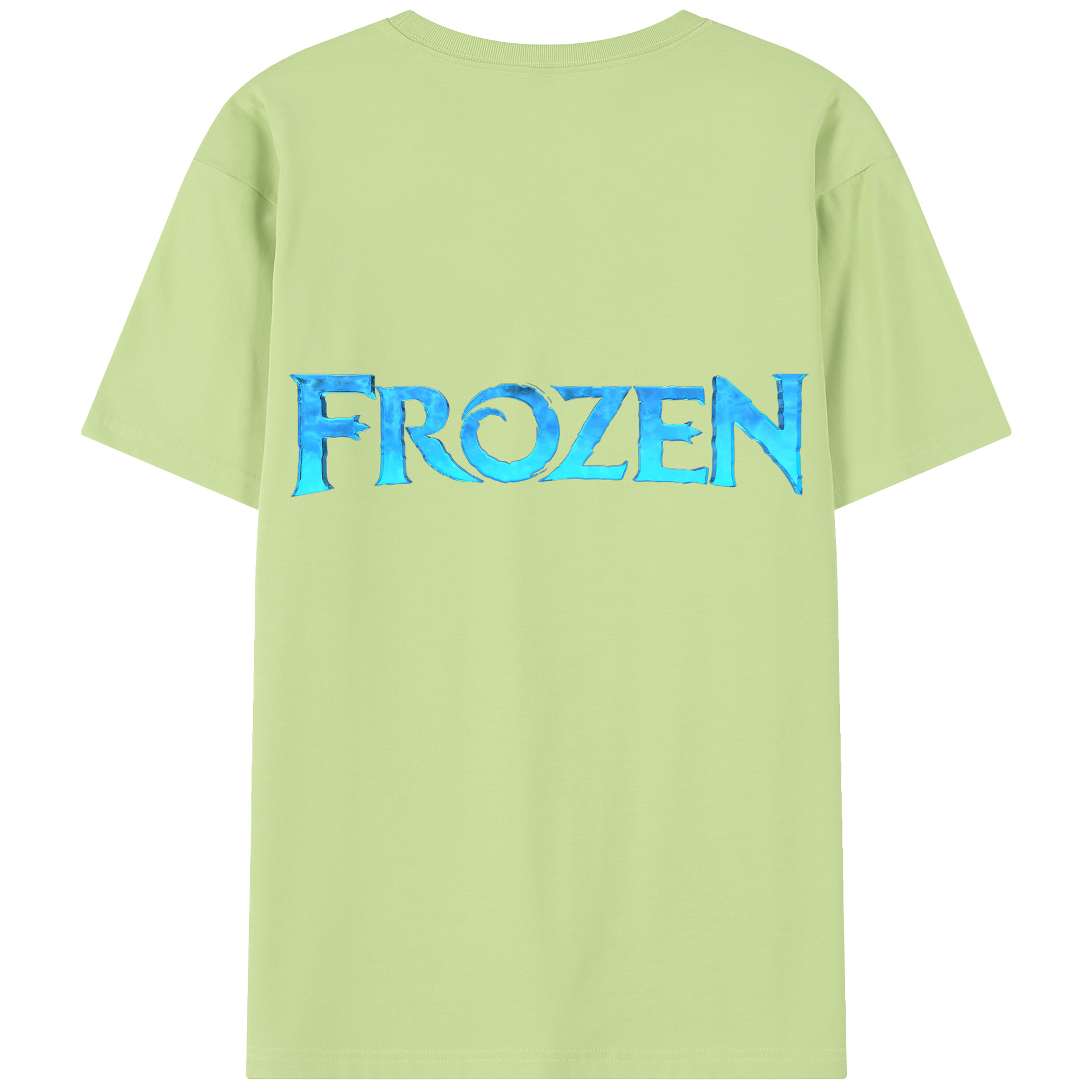 （画像用） アナと雪の女王 アンナ エルサ Frozen Anna Elsa 綿100％半袖Tシャツ（背面プリント）
